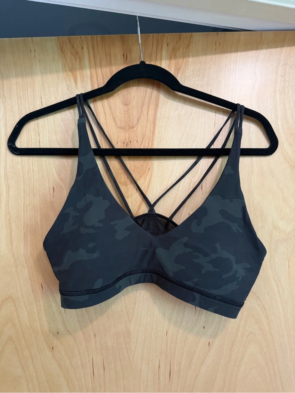 Lululemon Athletica Camo Strappy Sports Bra